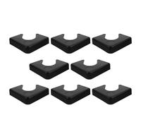 VICASKY Protections D’Angle en Chrome pour Table de Billard 8 Pièces Coins de Remplacement Noirs Plaques de Protection Robustes Compatibles Billard Américain et Snooker