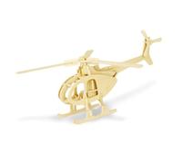 VICASKY Puzzle 3D en Bois Hélicoptère, Modèle Éducatif 21,5 X 18,5 X 9,5 Cm, Créatif pour Garçon et Filles, Casse-tête Simulation, Développement Coordination Œil-Main