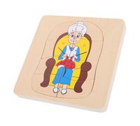 VICASKY Puzzle Montessori Bois Multi-Couches Éducatif Cycle de Vie pour Garçon Fille Développement Observation Apprentissage