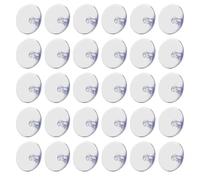 VICASKY Pvc Ventouses Transparentes sans Crochet, 50 Pièces, 3cm | Blanc, Faciles à Poser Retirer, Usage Décoration Maison et Fêtes, Nettoyage Simple