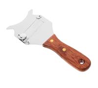 VICASKY Râpe à Fromage Manuelle en Acier Inoxydable Manche en Bois de Trancheuse à Truffes Compacte 1 Pièce Outil de Découpe Cuisine pour Fromage en Bloc et Chocolat Usage