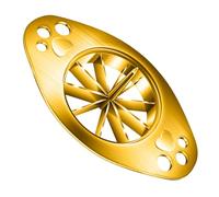 VICASKY Râpe à Oignons Verts Multifonction en Acier Inoxydable, Petit Déchiqueteur Compact Doré, Ustensile Cuisine Domestique Pratique pour Couper et Émincer, Outil Portable pour Usage