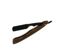 VICASKY Rasoir Manuel Noir à Manche Bois Rasoir Droit Vintage Acier Pliant pour Hommes Lame Non Incluse Coupe Barbe et Cheveux Précis Sûr et Portable pour Salon et Usage Personnel