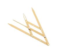 VICASKY Règle à Sourcils Acier Inoxydable Doré Règle de Positionnement Glissante Ajustable Outil de Mesure Géométrique pour Tatouage et Maquillage des Sourcils