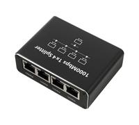 VICASKY Répartiteur réseau Ethernet 1000 1x4, répartiteur réseau | Répartiteur de ports Internet, compatible avec les câbles Cat, la plupart des routeurs, combineur de réseau efficace et