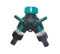 VICASKY Répartiteur Robinet Jardin Y Double Voies avec Vannes Connecteur Abs Étanche pour Tuyau Arrosage Extensible et Facile de Eau