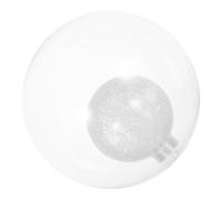 VICASKY Replacement Glass Lampshade For Bulb Transparent Double-layer Round Globe With Triple Concave Design Heat-resistant Glass Dome Cover For Living Pendant Lighting