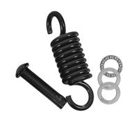 VICASKY Ressorts Et Crochets Robustes pour Fauteuil Suspendu Hamac Kit 1 Grand Ressort Noir 1 Goupille 3 Amortisseurs Silencieux Quincaillerie Métal pour Balançoire Jardin Patio