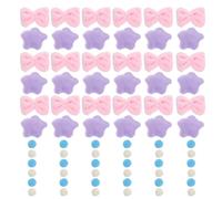 VICASKY Rideau de Porte D'entrée en Peluche Violet 9 Chaînes 45 Pièces DIY, Rideau de Séparation de Pièce Kawaii pour Chambre D'garçon et Filles, Décoration Murale Facile à Suspendre
