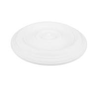 VICASKY Rosace de Plafond Ronde en Polyuréthane, Plaque de Recouvrement de Lustre Blanche Unie, Médaillon Traditionnel pour Éclairage Plafond, Décoration Intérieure pour Maison et Bureau,