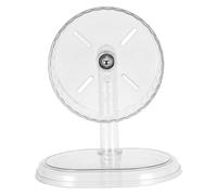 VICASKY Roue D’Exercice Silencieuse Transparente pour Hamster 15 Cm avec Support Stable, Roue de Course pour Petits Animaux, Accessoire Sport Silencieux pour Hamsters et Gerbilles