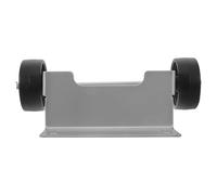 VICASKY Roues de Chauffage de Terrasse Pyramidal en Fer et Plastique Argenté Mobilité Fluide et Installation Simple, Adaptées pour Balcon et Bureau