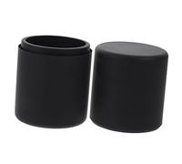 VICASKY Rouleau De Glace Visage Silicone, Masseur Facial Rafraîchissant Compact, Rouleau Anti-âge Portatif, Soin Peau, Couleur Noir Éclat, Usage Visage Et Cou