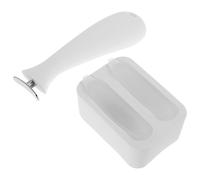 VICASKY Rouleau de Massage Facial Froid en Silicone Blanc Moule à Glaçons Réutilisable Masseur pour Contour des Yeux et Raffermissement Peau Appareil Compact pour Soins du Visage