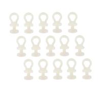 VICASKY roulettes pour Rail de Rideau en Plastique Beige, 30 Pièces Silencieuses, Conçues pour Tringles de Fenêtre et Rideaux de Bain, Adaptées aux Barrières de Lit Superposé et