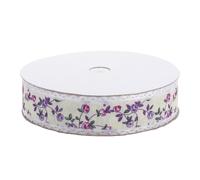 VICASKY Ruban Décoratif Floral 25 Mm en Dentelle Violet 18 M, Ruban Artisanal Mince pour Emballage Présent, Décoration Boîte Gâteau et Loisirs Créatifs Fait Main