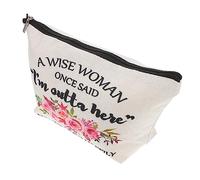 VICASKY Sac De Maquillage Portable Toile Trousse De Maquillage Pratique Trousse De Toilette De Voyage Simple Et Créative Rangement pour Cosmétiques