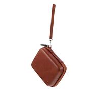 VICASKY Sac de rangement portable pour câble de guitare, médiators, sac pour médiators de guitare, sac de rangement pour médiators de guitare, médiators de guitare, marron, 15X12X5.5cm, Moderne