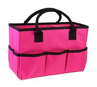 VICASKY Sac de Rangement Pratique Multifonctionnel pour Outils de Jardin et Cosmétiques Pochette de Stockage Rose