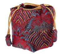 VICASKY Sachets pour Tasses à Thé Sachets à Bonbons à Cordon Pochettes à Goûters Portable pour Bijoux Brodés Rangement Facile