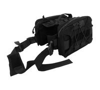VICASKY Sacoche de Selle pour Chien Noir en Nylon avec Poches Latérales Spacieuses Harnais Réglable pour Grandes Races Sacoche Légère de Randonnée et Voyage pour Chien de Chasse