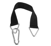 VICASKY Sangle Suspendre pour Balançoire Extérieure Grand Mousqueton, Sangle Polyester Noire 50 Cm, Système De Poulies De Gym pour Siège De Balançoire, Câble Poulie Corde Multifonction