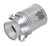 VICASKY Seau à Fleurs Décoratif Vintage en Métal Pot de Composition Rustique Taille Moyenne Jardinière Stable pour Fleurs Fraîches ou Séchées Décoration Maison et Bureau Pot à Plantes