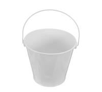 VICASKY Seau à Graisse de Barbecue Extérieur en Métal Blanc 8x10,5x12 Cm avec Poignée Antidérapante, Collecteur D'huile pour Grillades et Friture, Accessoire Pratique pour Cuisson en