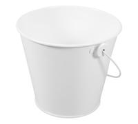 VICASKY Seau Blanc en Fer-Blanc 8X105X12 CM pour Récupération de Graisses Barbecue Résistant Haute Température Accessoire la Cuisine Extérieur Multifonction Collecte Huile et Graisse