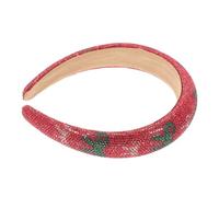 VICASKY Serrage-tête de Noël en Cristaux Baroque Large, Rembourré, 3 CM
