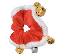 VICASKY Serrage-tête Noël en Polaire Corail Rouge Clochette Bandeau pour Cheveux Élastique et Doux Accessoire Cheveux Femme pour Fêtes Coiffures et Queue de Cheval
