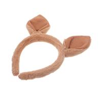 VICASKY Serrage-tête Oreilles Kangourou Marron Foncé, Bandeau de Cosplay Femme, Accessoire Léger et Élastique, Taille Unique pour Déguisement Fête et Carnaval