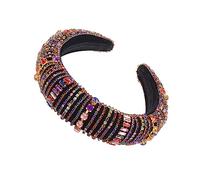 VICASKY Serre-tête avec strass pour cheveux de luxe et large pour les mariages et les occasions spéciales - Léger et parfait accessoire pour les moments inoubliables