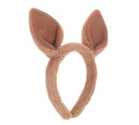 VICASKY Serre-tête Oreilles Animaux pour Femmes Adultes Bandeau Léger et Accessoire Fête Carnaval Halloween Design Kangourou Marron Foncé pour Cosplay et Déguisement