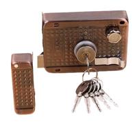VICASKY Serrure de Porte Vintage et Anti-perçage, en Cuivre Anti-effraction | Style Simple, Installation Facile, Usage pour Hôtels et Immeubles de Bureaux, Aspect Élégant