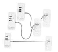 VICASKY Serrures de Fenêtre en Abs 3pcs Bande Adhésive pour Tiroirs et Congélateurs, Verrouillage Sécurisé Polyvalent pour Usage Domestique et Protection Garçon et Filles
