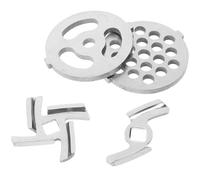 VICASKY Set de Disques Perforés Acier Inoxydable pour Moulin à Viande Électrique Accessoires de Remplacement Facile à Installer pour Usage Domestique