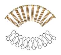 VICASKY Set de Goupilles de Cisaillement et Goupilles Fendues Acier Inoxydable Résistant pour Remplacement Souffleuse à Neige Durables et Légères pour Utilisation Hivernale