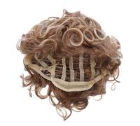 VICASKY Short Curly Wig Fibres Synthétiques Résistantes Chaleur Style Européen Chic Aspect Naturel Perruque Courte Bouclée pour Usage Fêtes et Cosplay