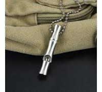 VICASKY Sifflet de Dressage pour Chiens en Acier Inoxydable Léger et Compact Sifflet Multifonction pour Entraînement Silencieux Outils de Camping et Randonnée Chaîne Anti-Aboiements