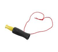 VICASKY Sifflet de Survie Puissant en Plastique Noir et Jaune Sifflet d'urgence Multifonction pour Camping et Plein Air Imitation Cri de Canard Réaliste Léger et Compact Boîte de