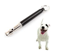 VICASKY Sifflet Entraînement pour Chien avec Lanière Ajustable Noir Outil de Rappel et Obéissance Puissant Nickelé pour Dressage Communication Positive
