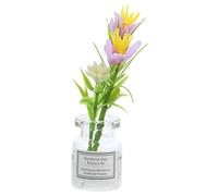 VICASKY Simulé Topfornament Vide Maison de poupée Miniatures Accessoires de poupée Minuscule Maison de poupée Décoration Miniature Fleurs Maison Pot de fleurs Artificiel Mini Plantes Ornement