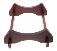 VICASKY Socle en Bois Massif pour Tonneau à Vin 5 L Rouge Foncé, Support de Table Rustique Polyvalent pour Distributeur de Boissons, Casier à Vin Décoratif Cuisine et Salon