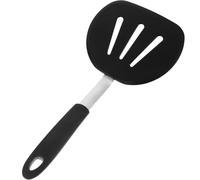 VICASKY Spatule en Silicone Spatule Souple Noire Résistante à Haute Température pour Wok et Cuisson Domestique Ustensile Cuisine Multifonction pour Friture Quotidienne
