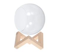 VICASKY Station de Propagation pour Plantes Verre Transparent avec Support Bois Rétro Vase Rond Incliné pour Hydroponie Décoration Intérieure pour Maison Jardin et Mariage Conteneur