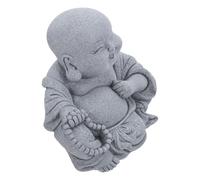 VICASKY Statue Bouddha Rieur Grès pour Aquarium Décor Paysage sous-Marin et Résistant pour Bonsai et Aménagements Aquatiques