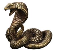 VICASKY Statue De Serpent en Laiton 2025 Serpent du Chinois Feng Shui Décor Figurine De Serpent Décor Statue De Serpent Chinois pour Les Objets De Collection De Décoration De La