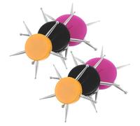 VICASKY Stylo à Pointiller Multifonction 6 Pcs pour Nail Art et Sculpture Argile Manche Acrylique Noir Jaune Violet Outils de Nail Art Précis et Ergonomiques pour Loisirs Créatifs