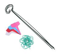 VICASKY Support à Fleurs en Fer pour Jardinage 16 Pouces - Kit 4 Tuteurs 4 Étiquettes 20 Clips - Support pour Plantes D’extérieur et Jardin, Tuteur Stable, Pratique et Résistant